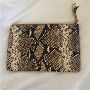 Madewell Brown Zipper Pouch